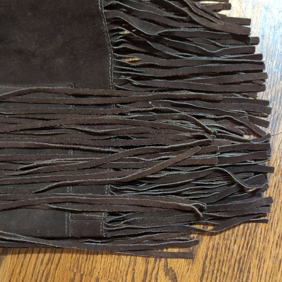 Joo Kay Vintage Fringed Leather Jacket 1960's Western Wear Rock N Roll Hippy Lrg - Picture 2 of 15